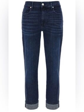 7 For All Mankind Dark Indigo Relaxed Skinny Jeans